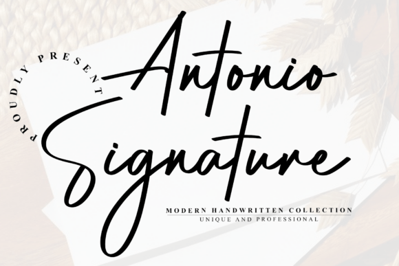 Antonio Signature: A Modern Handwritten Script for Web Design