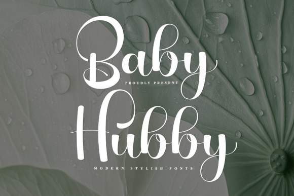 Baby Hubby: A Bold Script Font for Digital Design