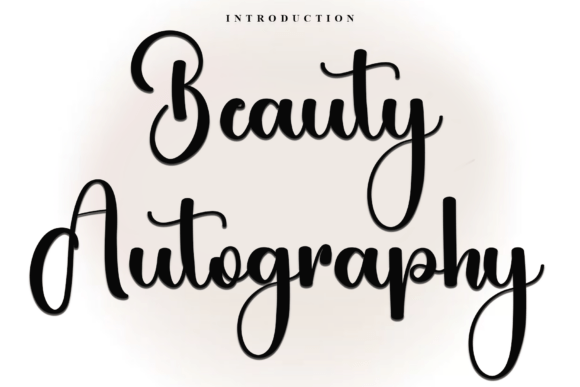 Beauty Autography: A Script Font for Web Design and Brand Identity