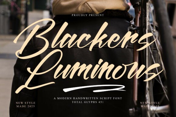 Blackers Luminous: A Bold Script for Modern Branding