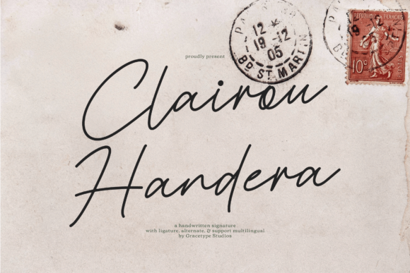 Clairou Handera: A Script Font for Modern Web Design