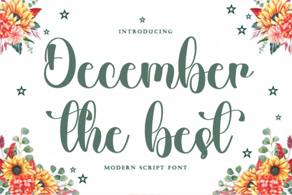 December Thebest: A Warm Script Font for Handmade Creators