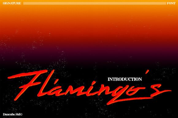 Flamingo’s Font for Campaign Creativity