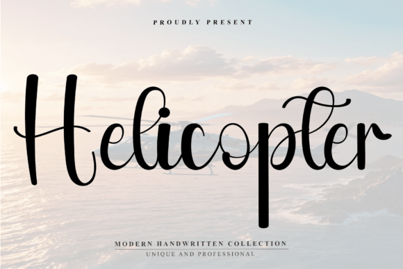 Helicopter: The Script Font That Elevates Your Brand