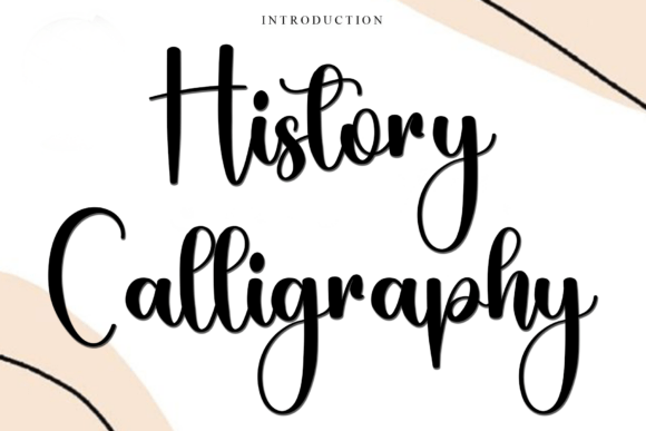History Calligraphy: A Delicate Script for Editorial Elegance