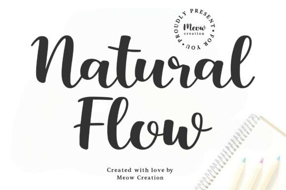 Natural Flow: A Script Font for Calm and Clarity