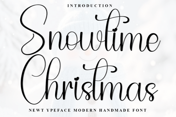 Snowtime Christmas: A Festive Script Font for Crafters and Designers