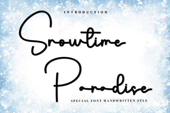 Snowtime Paradise Font: A Crafters’ Dream for Beautiful, Versatile Designs
