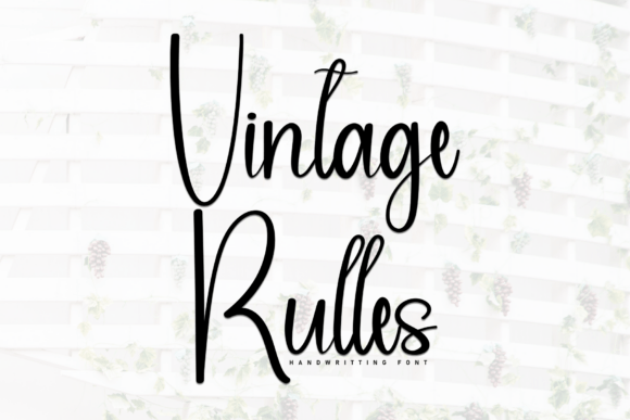 Vintage Rulles: A Font That Breathes Life Into Digital Design