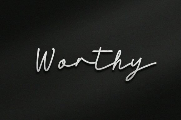 Worthy Monoline Signature Font: Elevating Brand Communication with Elegance