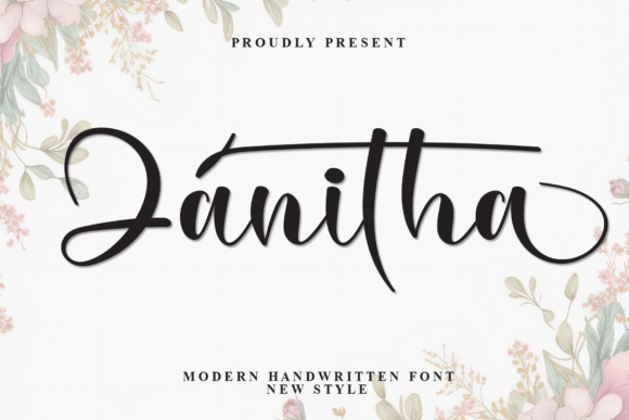 Zanitha: A Script Font for Digital Design