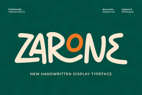 Zarone: A Handwritten Font for Warm, Personal Craft Projects